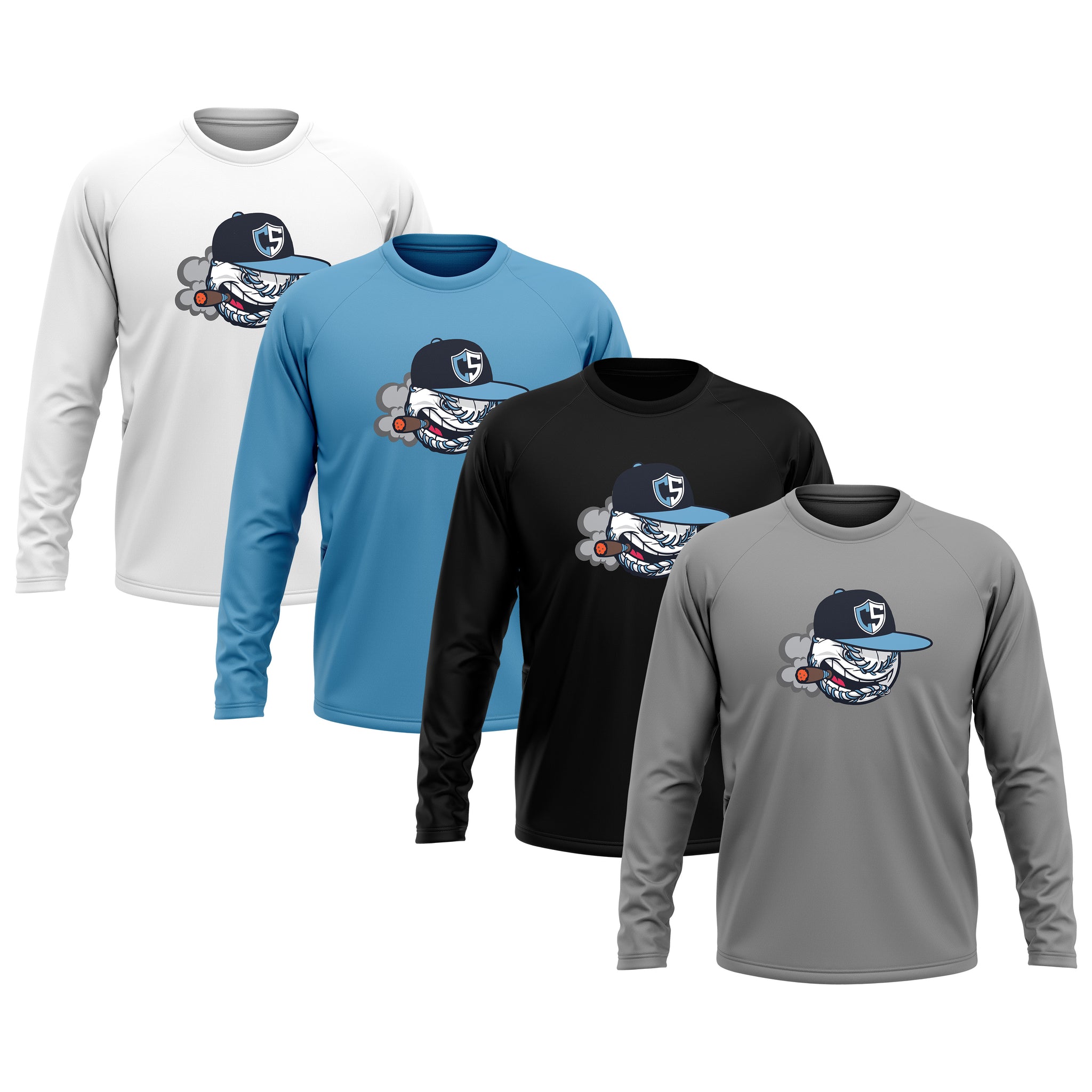 Carolina Smoke Baseball Mens/Boys Full Sublimation Long Sleeve