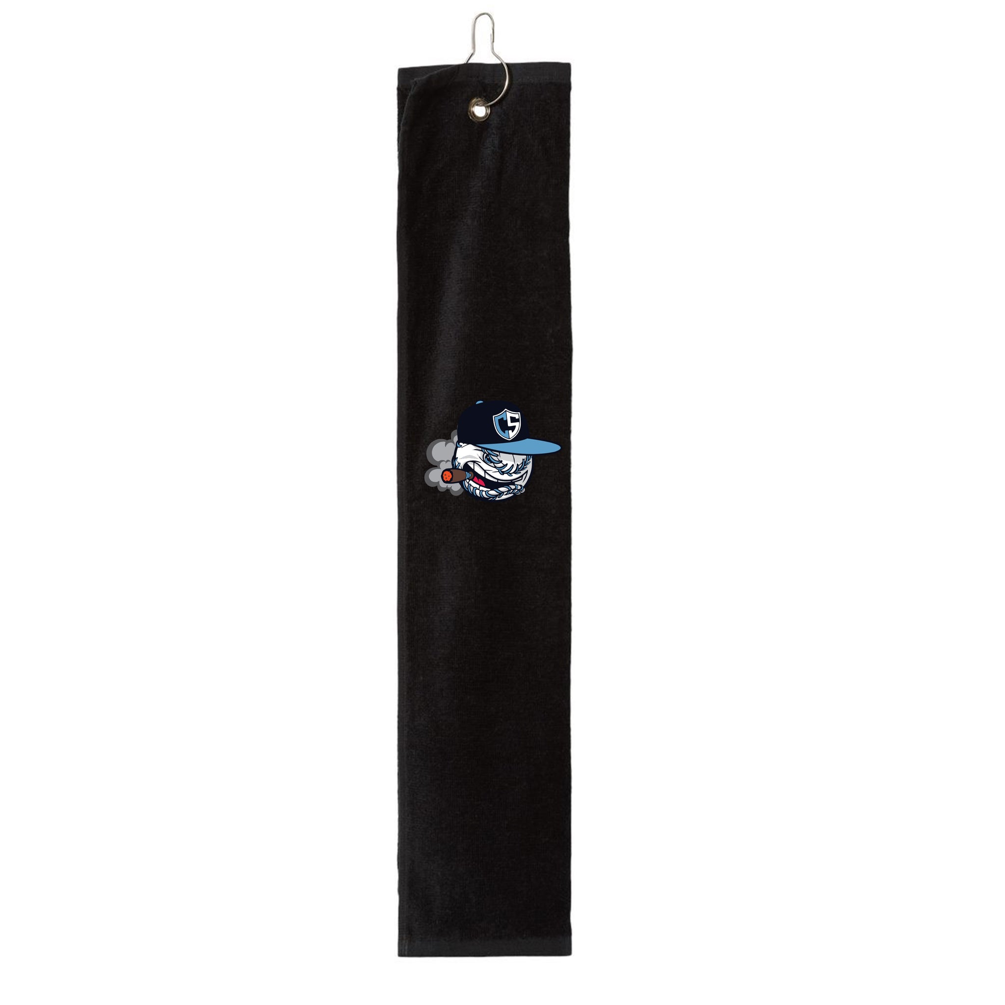 Carolina Smoke Baseball Carmel Towel Company Trifold Golf Towel with Grommet