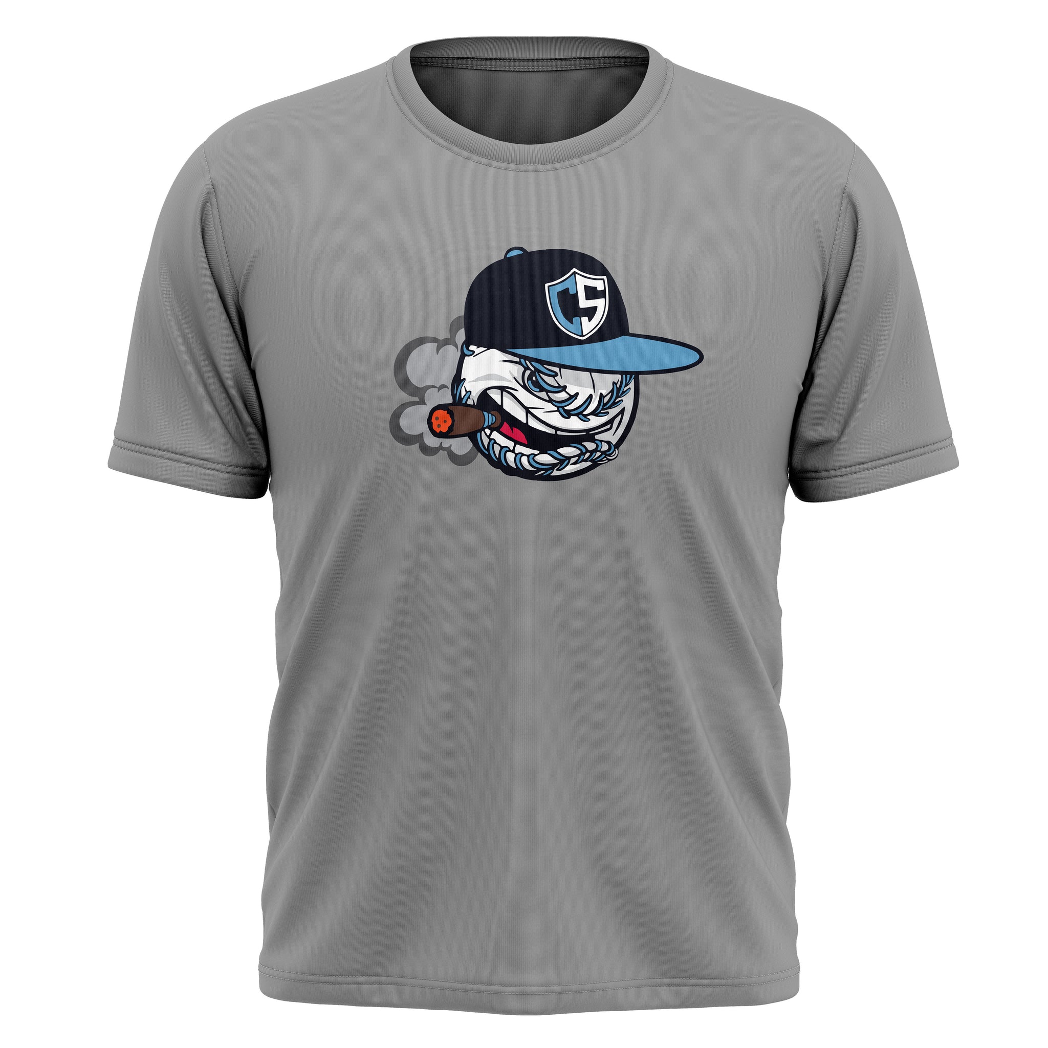 Carolina Smoke Baseball Mens Full Sublimation Short Sleeve