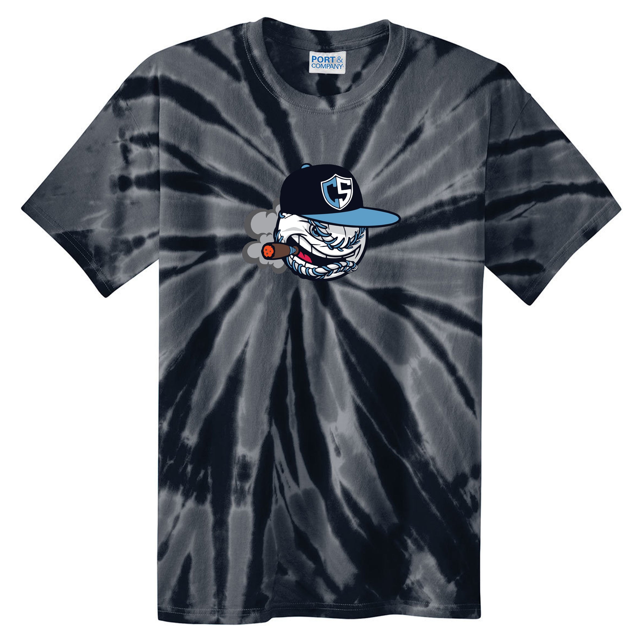 Carolina Smoke Baseball Port & Company® Tie-Dye Tee