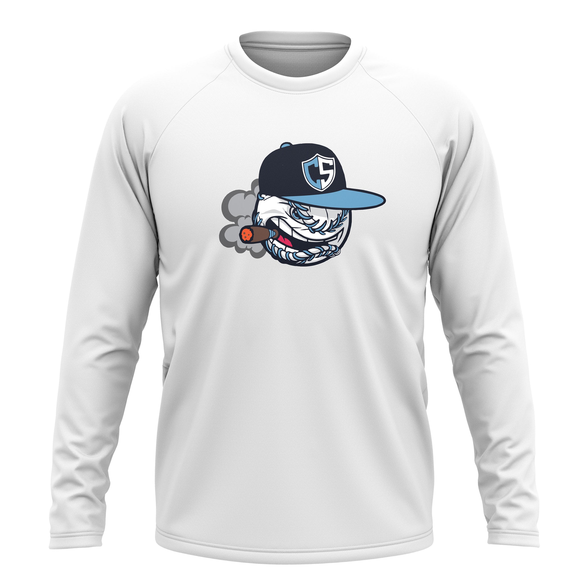 Carolina Smoke Baseball Mens Full Sublimation Long Sleeve