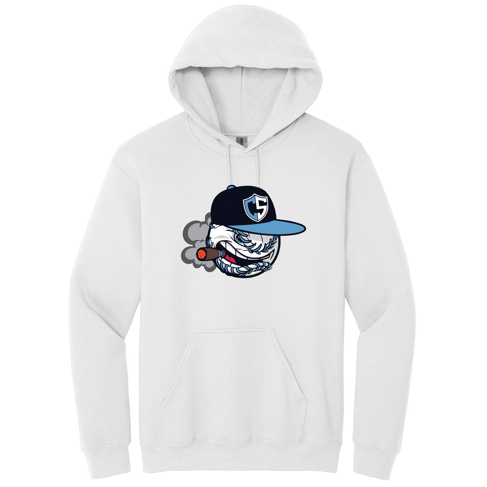 Carolina Smoke Baseball Gildan® Heavy Blend™ Hooded Sweatshirt