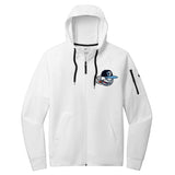 Carolina Smoke Baseball Nike Therma-FIT Pocket Full-Zip Fleece Hoodie