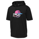 Carolina Smoke Baseball Sport-Tek ® Sport-Wick ® Fleece Short Sleeve Hooded Pullover