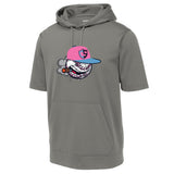 Carolina Smoke Baseball Sport-Tek ® Sport-Wick ® Fleece Short Sleeve Hooded Pullover