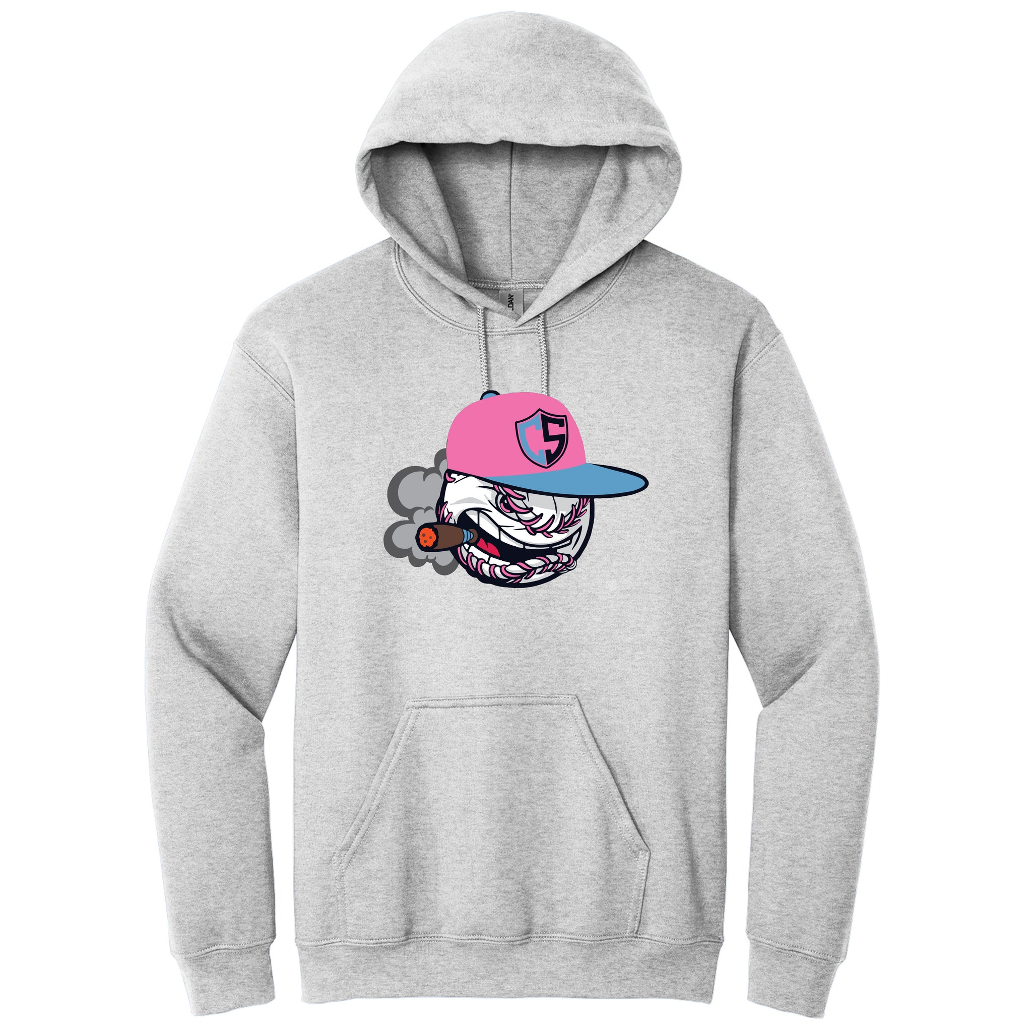 Carolina Smoke Baseball Gildan® Heavy Blend™ Hooded Sweatshirt