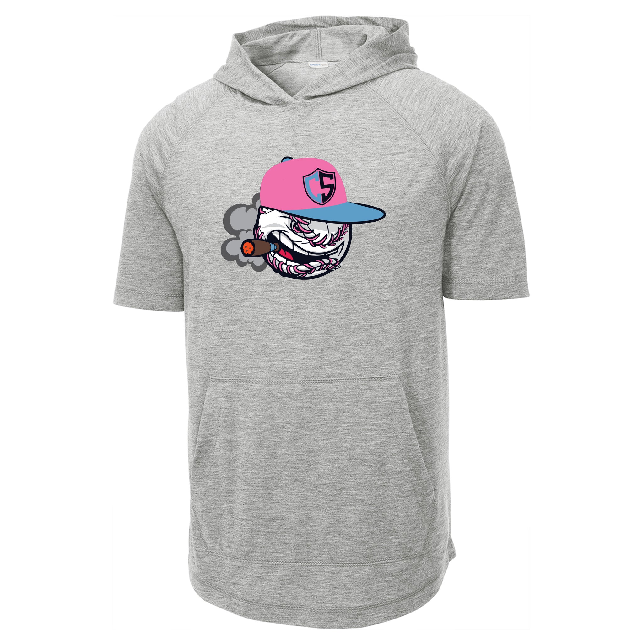 Carolina Smoke Baseball Sport-Tek ® PosiCharge ® Tri-Blend Wicking Short Sleeve Hoodie