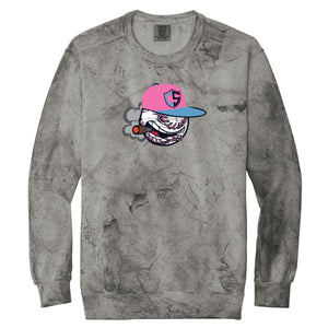 Carolina Smoke Baseball Color Blast Crewneck Sweatshirt