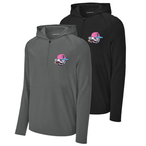 Carolina Smoke Baseball Sport-Tek® Sport-Wick® Stretch 1/2-Zip Hoodie