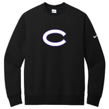 Carolina Softball Club Nike Club Fleece Sleeve Swoosh Crew