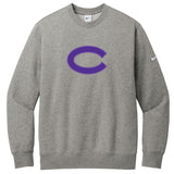 Carolina Softball Club Nike Club Fleece Sleeve Swoosh Crew