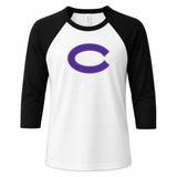 Carolina Softball Club BELLA+CANVAS® Unisex 3/4-Sleeve Baseball Tee