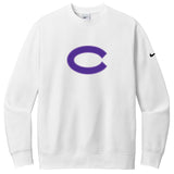 Carolina Softball Club Nike Club Fleece Sleeve Swoosh Crew