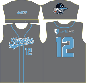 Carolina Smoke Baseball Mens Full Sublimation Uniform Short Sleeve