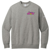 Carolina Smoke Fastpitch Nike Club Fleece Sleeve Swoosh Crew