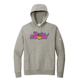 Carolina Smoke Fastpitch Nike Club Fleece Sleeve Swoosh Pullover Hoodie