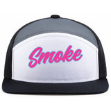Carolina Smoke Fastpitch Headwear 6-Panel Trucker Snapback Hat