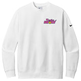 Carolina Smoke Fastpitch Nike Club Fleece Sleeve Swoosh Crew