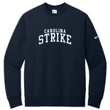 Carolina Strike Nike Club Fleece Sleeve Swoosh Crew