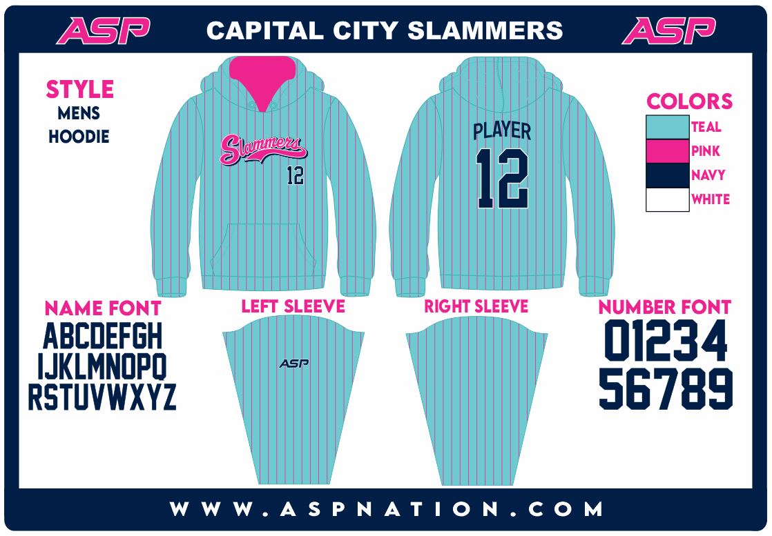 Capital City Slammers Mens/Boys Full Sublimation Hoodie