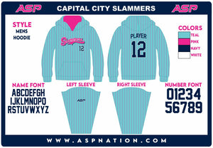 Capital City Slammers Mens/Boys Full Sublimation Hoodie