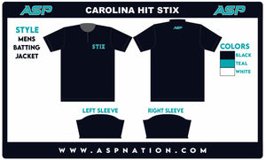 Carolina Hit Stix Baseball Mens/Boys Full Sublimation Batting Jacket