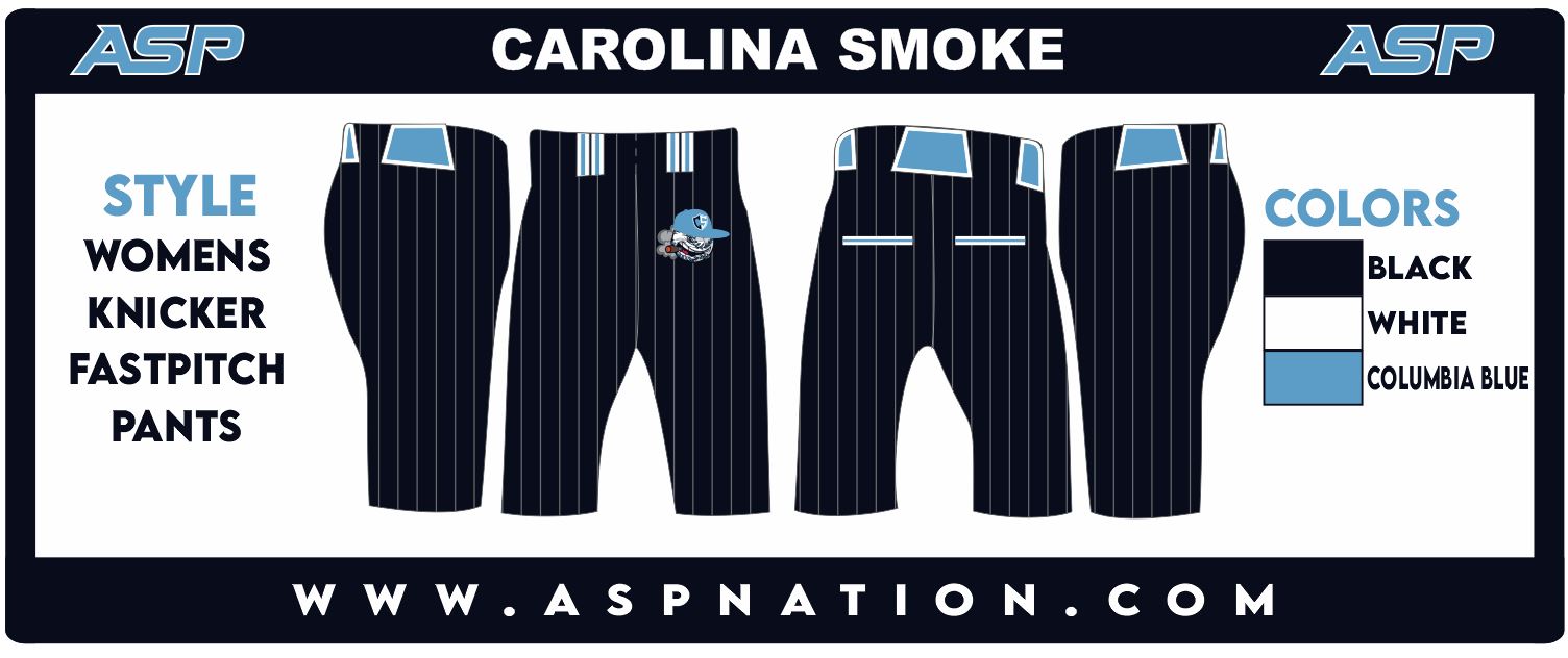 Carolina Smoke Baseball Mens/Boys Full Sublimation Knickers