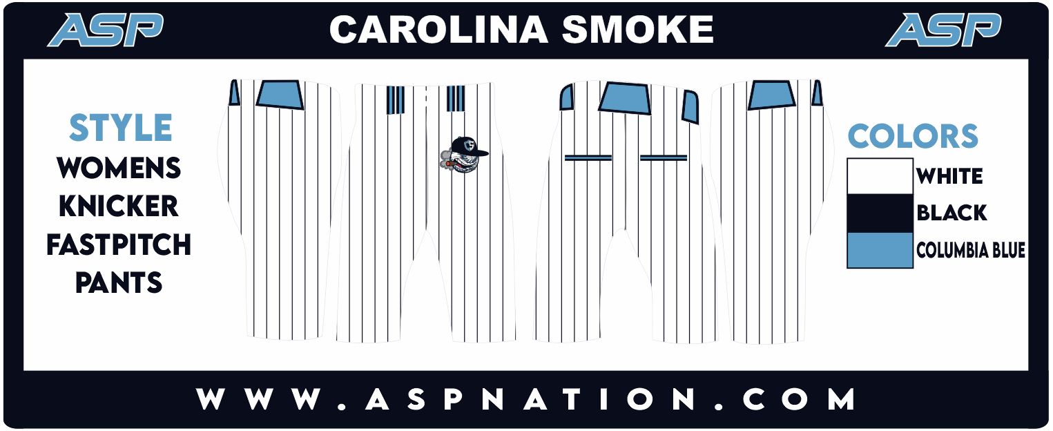 Carolina Smoke Baseball Mens/Boys Full Sublimation Knickers