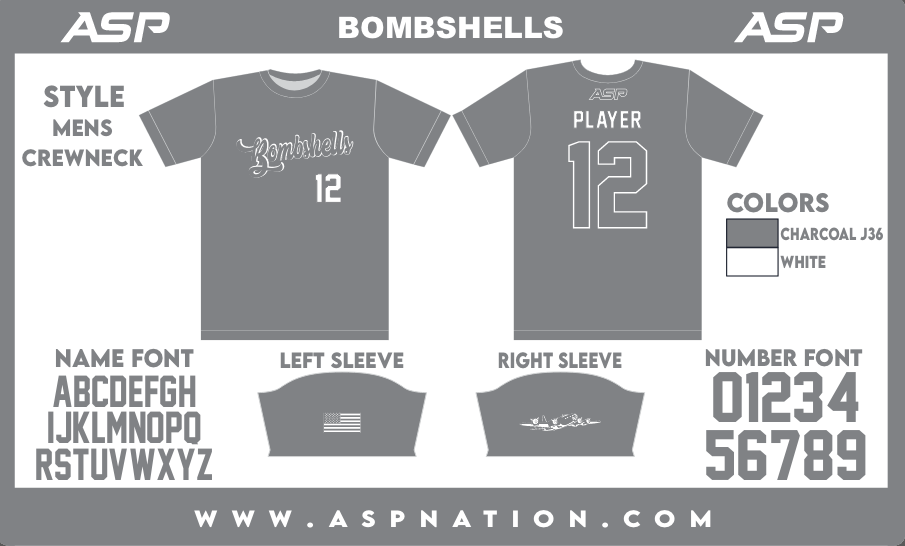 Bombshells Fastpitch Mens/Boys Full Sublimation Uniform Short Sleeve