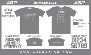 Bombshells Fastpitch Mens/Boys Full Sublimation Uniform Short Sleeve