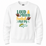 Boiling Springs Loud & Proud Football Mom Crewneck Sweatshirt