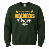 Boiling Springs Little Chargers Cheer Crewneck Sweatshirt