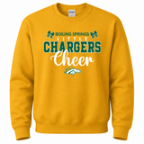 Boiling Springs Little Chargers Cheer Crewneck Sweatshirt