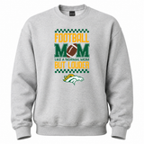 Boiling Springs Football Mom Like A Normal Mom But Louder Crewneck Sweatshirt