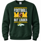 Boiling Springs Football Mom Like A Normal Mom But Louder Crewneck Sweatshirt