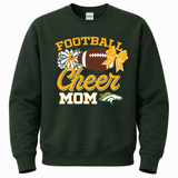 BoilingBoiling Springs Football Cheer Mom Crewneck Sweatshirt