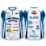 York County Anglers Performance 1/4 Zip Long Sleeve