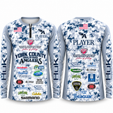 York County Anglers Performance 1/4 Zip Long Sleeve