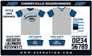 Cherryville Roadrunners Baseball Mens/Boys Full Sublimation Short Sleeve