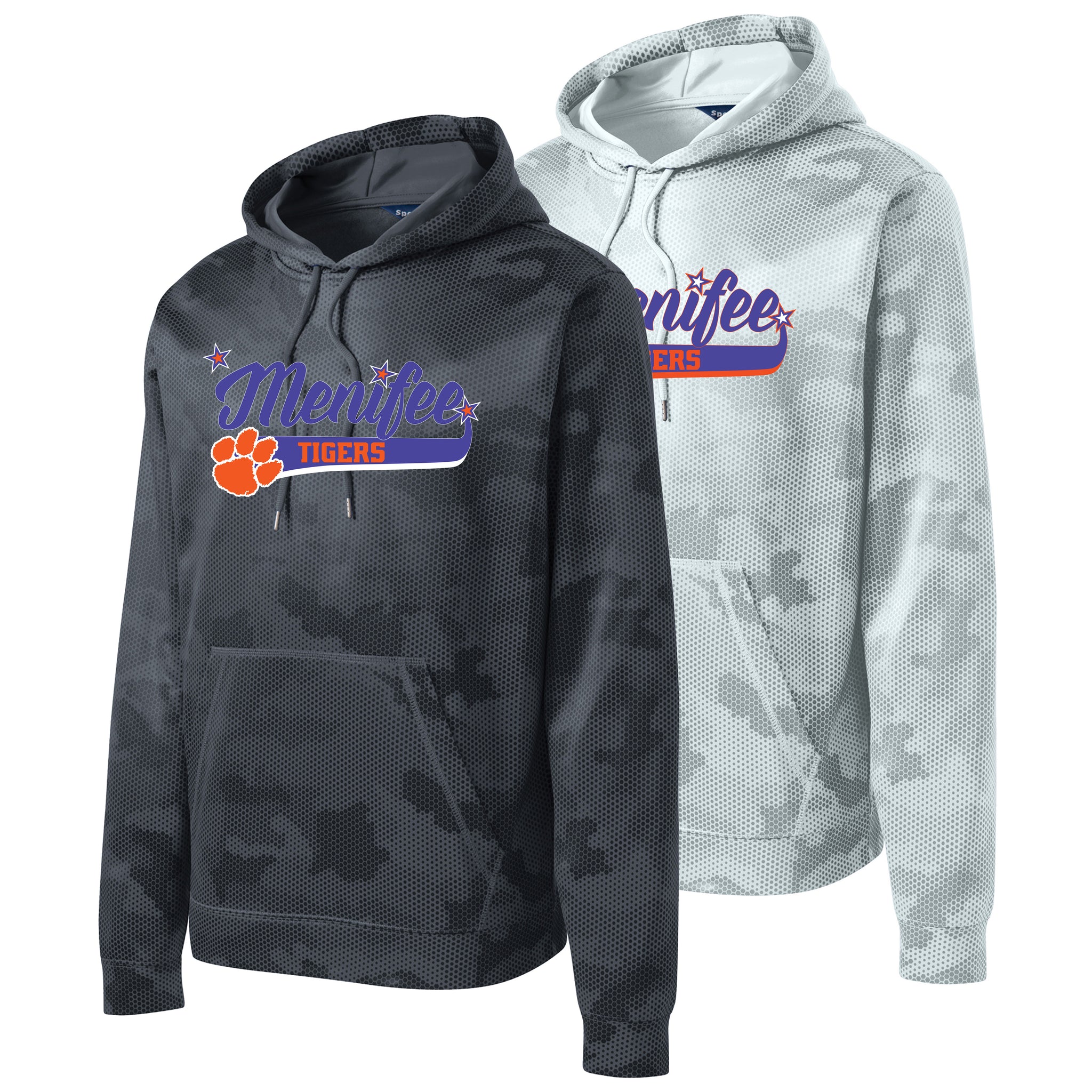 Menifee Tigers Fastpitch Sport-Tek® Sport-Wick® CamoHex Fleece Hooded Pullover