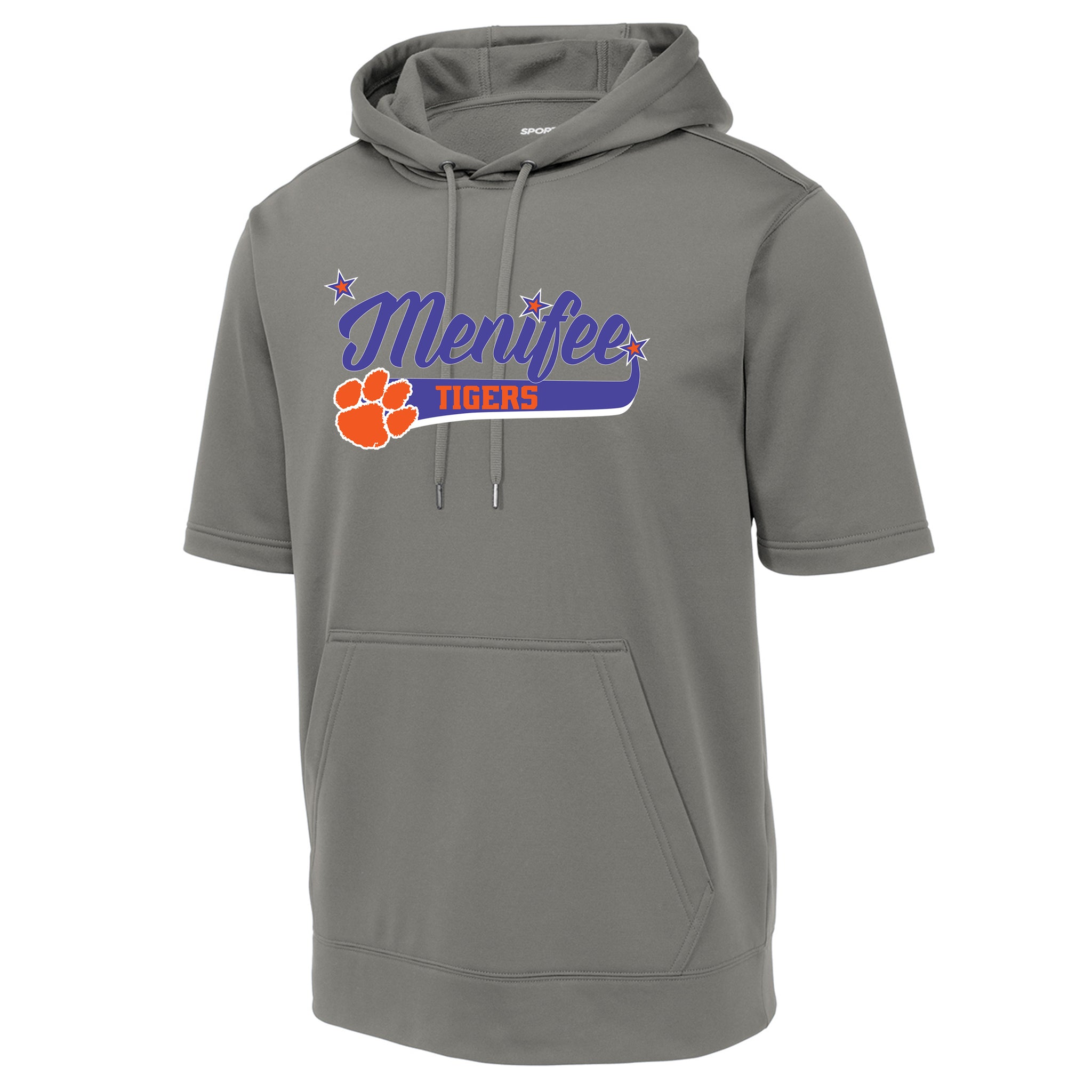 Menifee Tigers Fastpitch Sport-Tek ® Sport-Wick ® Fleece Short Sleeve Hooded Pullover