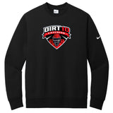 Dirt10 Catching Nike Club Fleece Sleeve Swoosh Crew