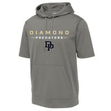 Diamond Predators Sport-Tek ® Sport-Wick ® Fleece Short Sleeve Hooded Pullover