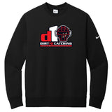 Dirt10 Catching Nike Club Fleece Sleeve Swoosh Crew