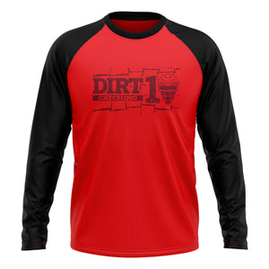 Dirt10 Catching Mens Full Sub Raglan Long Sleeve