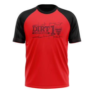 Dirt10 Catching Mens Full Sub Raglan Short Sleeve