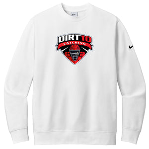 Dirt10 Catching Nike Club Fleece Sleeve Swoosh Crew