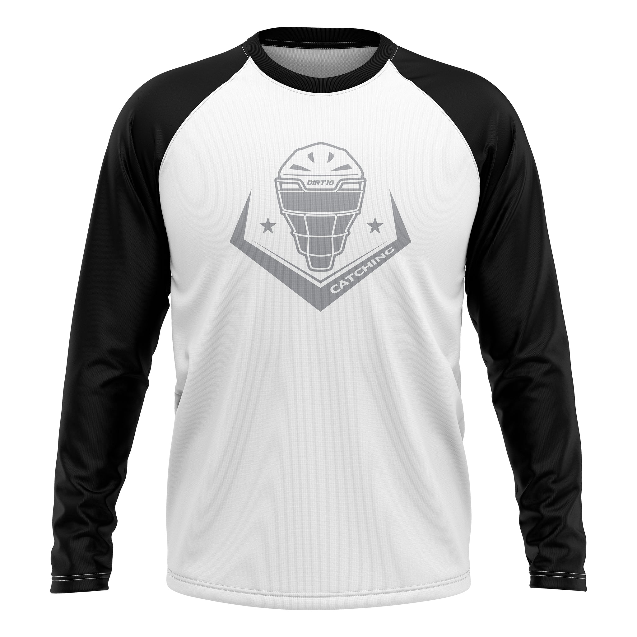 Dirt10 Catching Mens Full Sub Raglan Long Sleeve