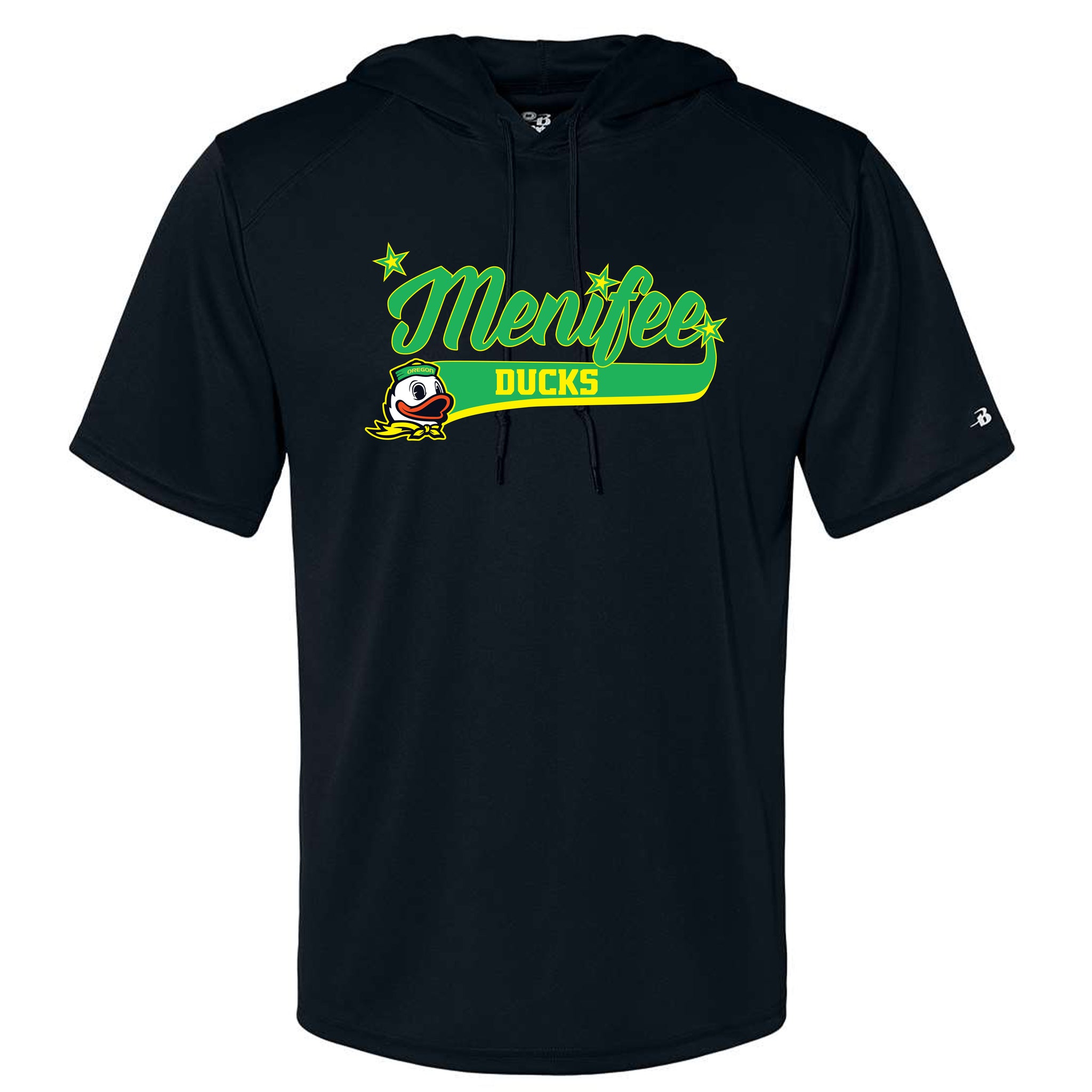 Menifee Ducks Fastpitch Badger B-Core Hooded T-Shirt