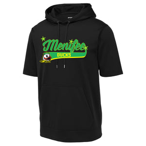 Menifee Ducks Fastpitch Sport-Tek ® Sport-Wick ® Fleece Short Sleeve Hooded Pullover